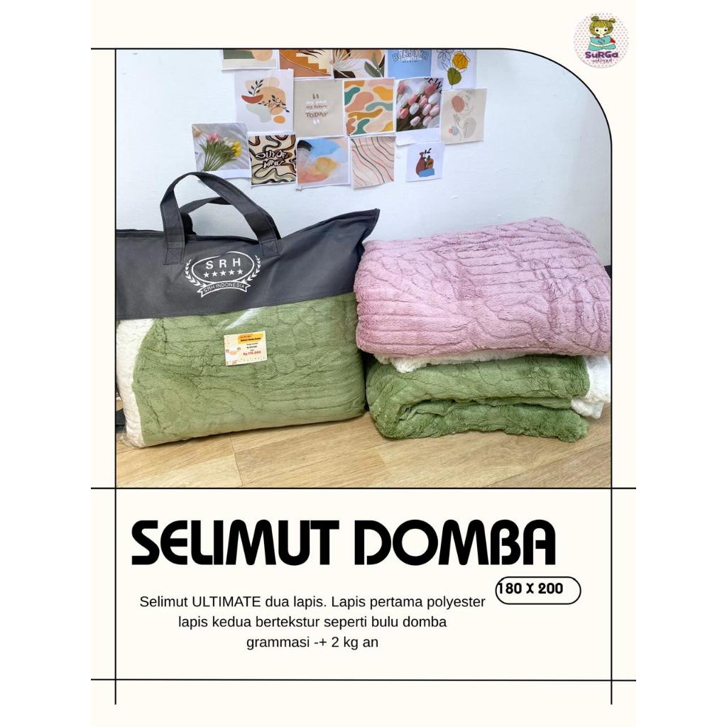 SELIMUT SRH SELIMUT DOMBA 2 IN 1 PREMIUM LEMBUT