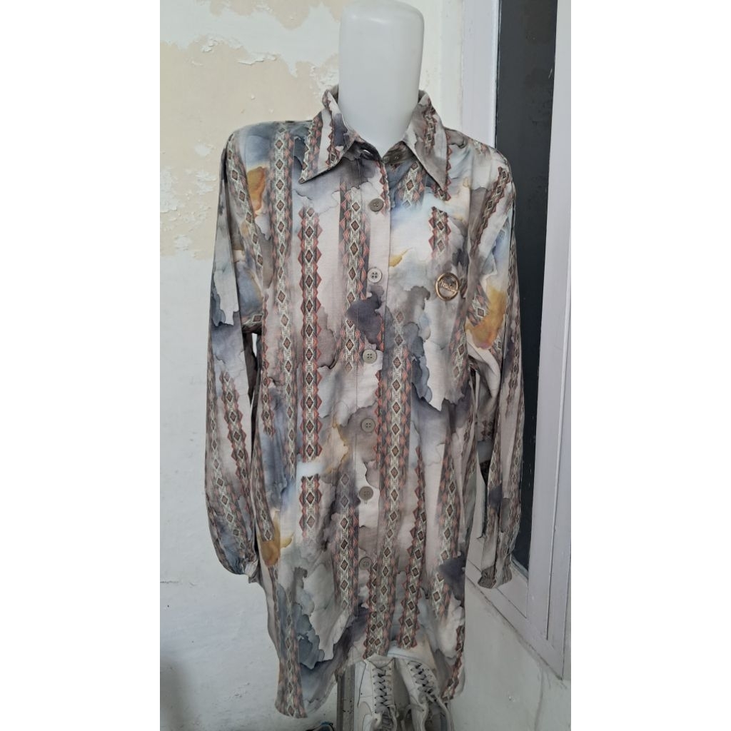 Baju Atasan Kemeja Dubai Wanita Ukuran XL
