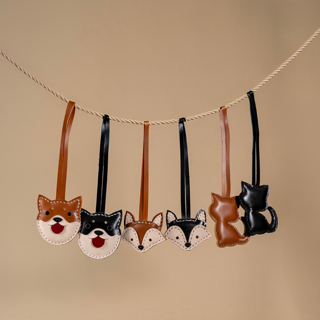 Kenes Leather Gantungan Tas BAG CHARM Kulit Asli Handmade