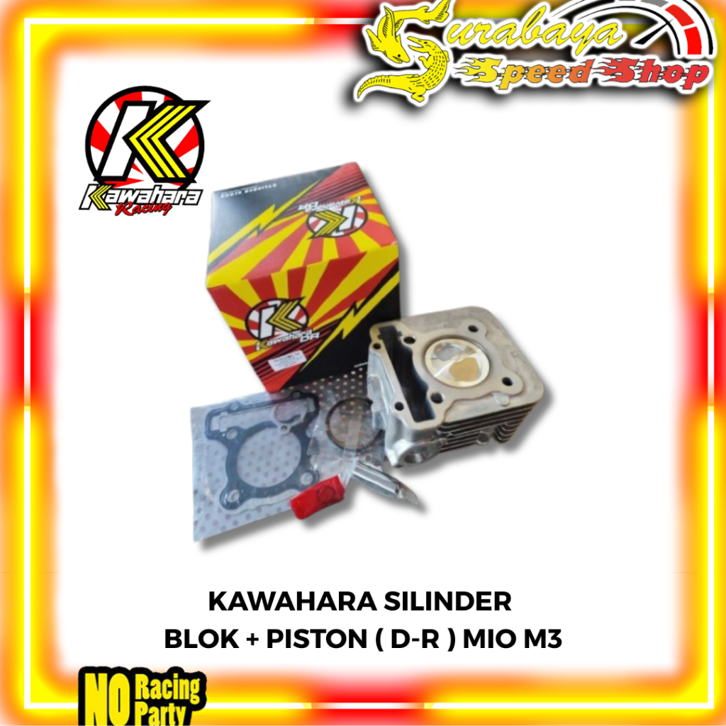 KAWAHARA SILINDER BLOK + PISTON DR MIO M3 /MIO Z /MIO S /SOUL GT 125 /FINO 125 54.5MM ORIGINAL 100%