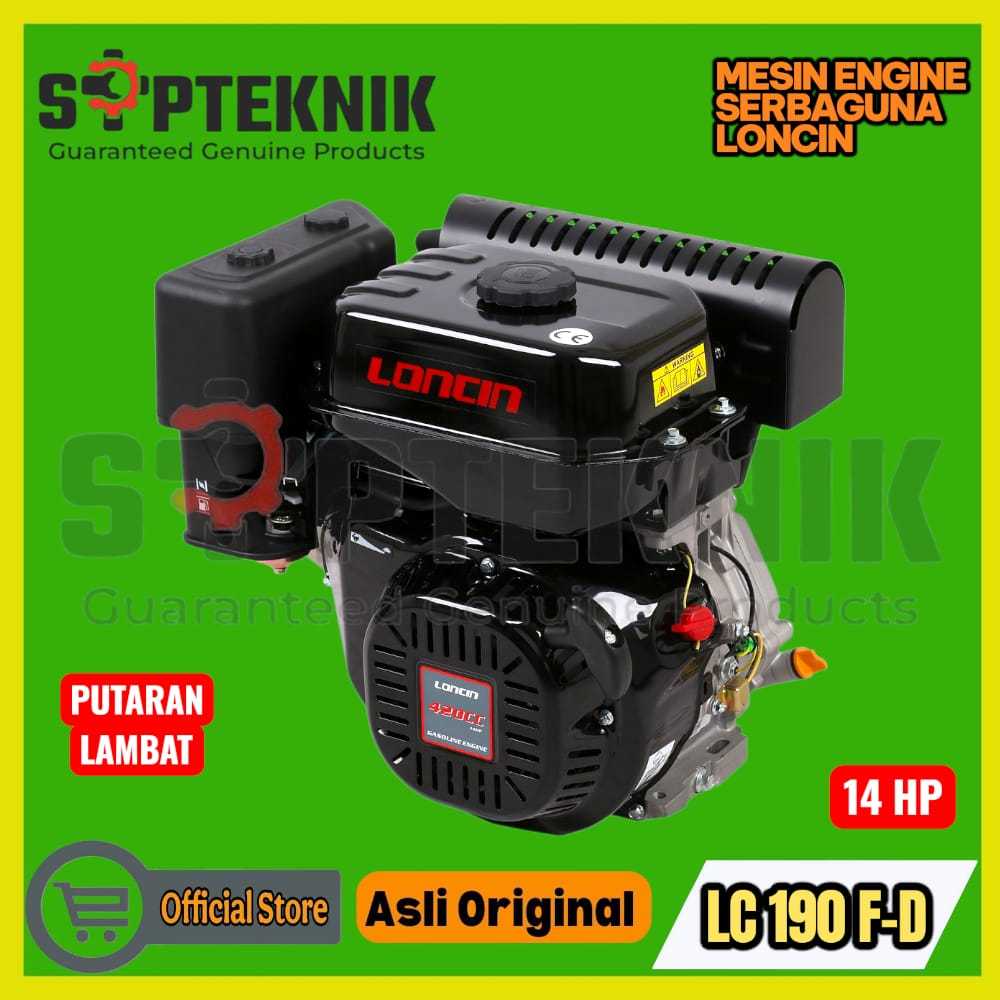 MESIN ENGINE LC 190F-D PUTARAN LAMBAT 14HP LONCIN
