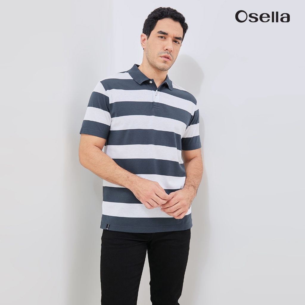 Osella Stripe Polo Shirt 30206601 | Kaos Polo Lengan Pendek Pria