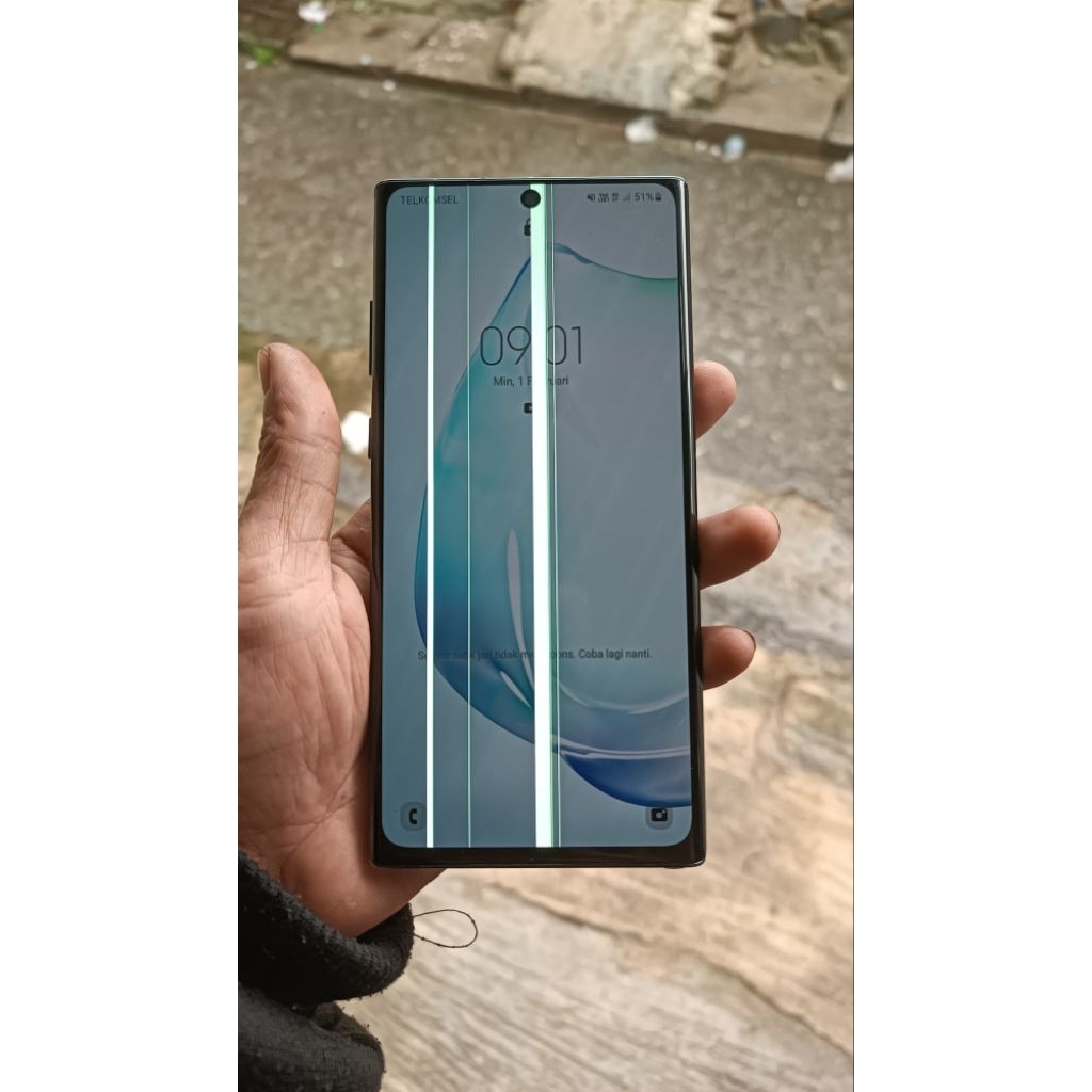 samsung note 10 plus 12/256 minus lcd