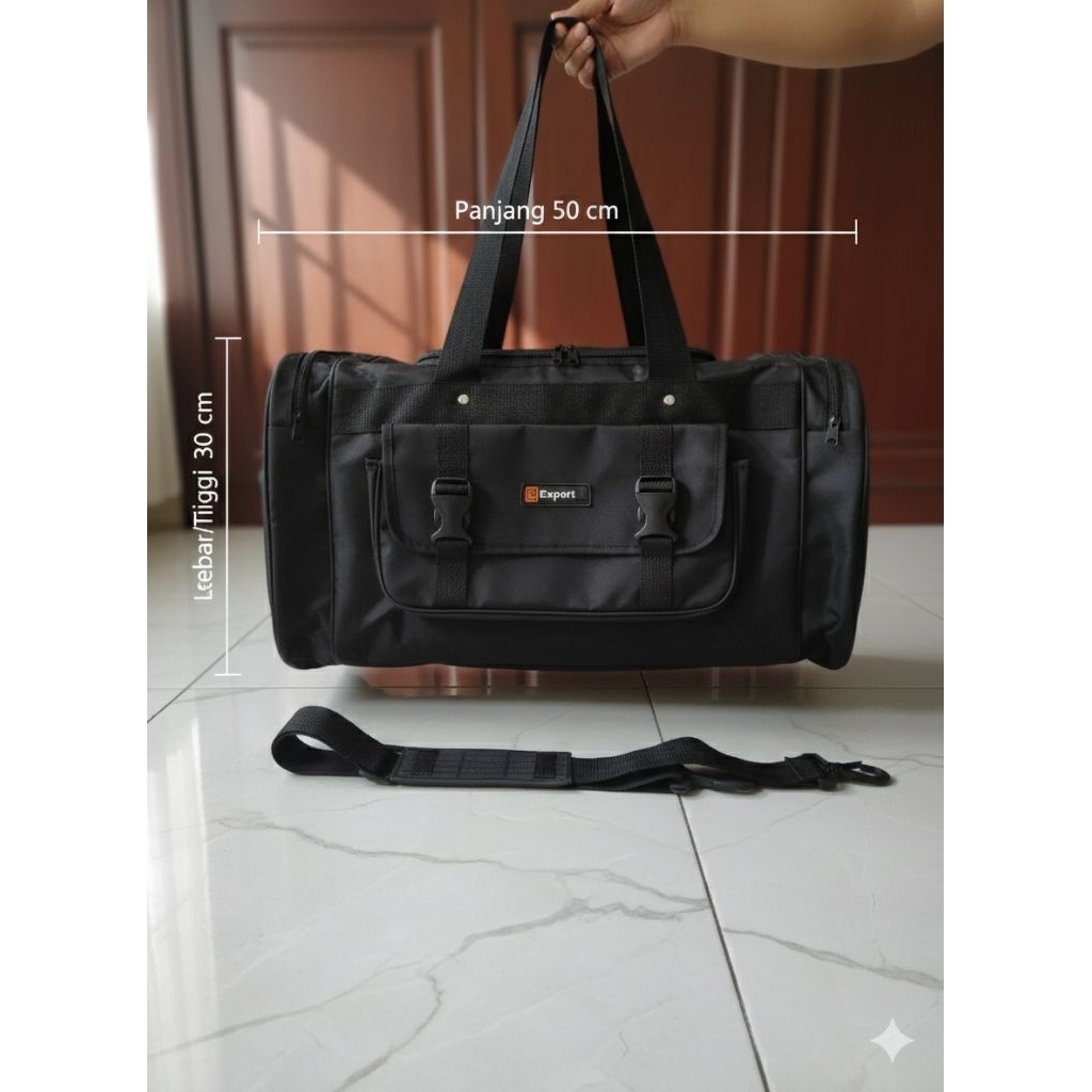 Tas besar tas tempat baju mudik travelbag slempang jinjing pria wanita/ tas mudik tas tempat baju/ta