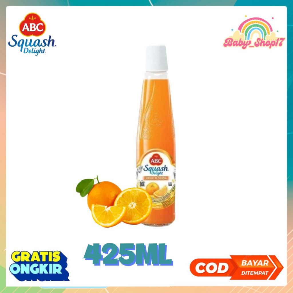 Sirup Abc Jeruk Squash 425ML Manis Harga Murah
