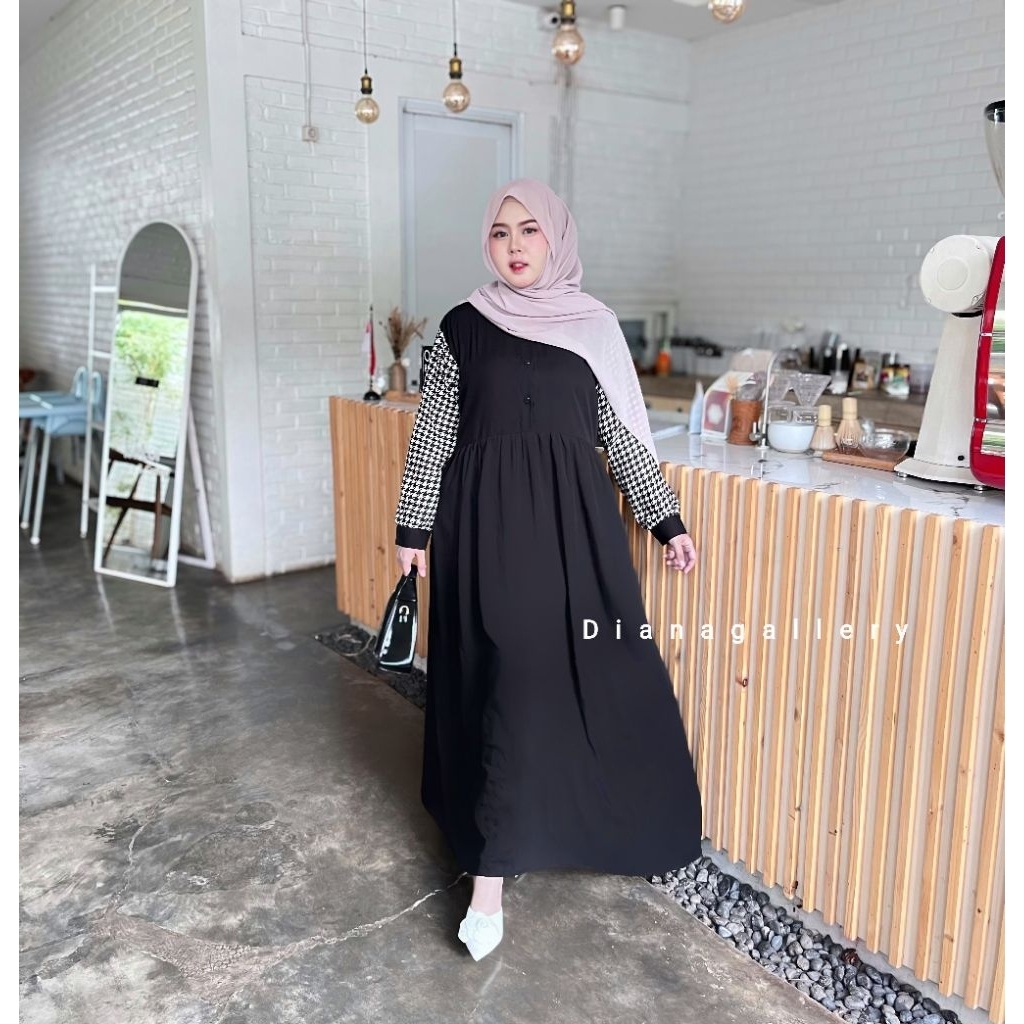 Homedress Rayon Twill Premium Jumbo Ld 130cm Gamis Rayon Terbaru Kekinian Gamis Lebaran