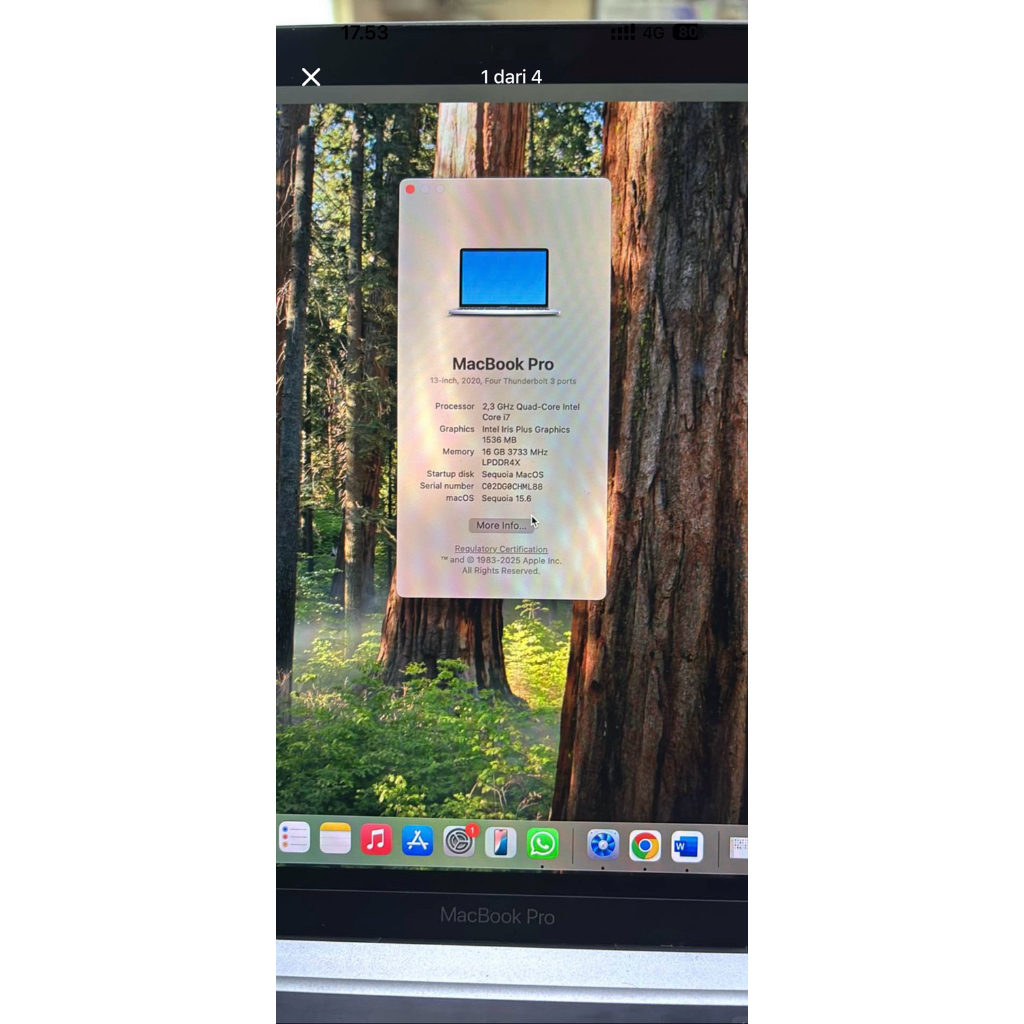 Macbook Pro i7 2020 16/1TB