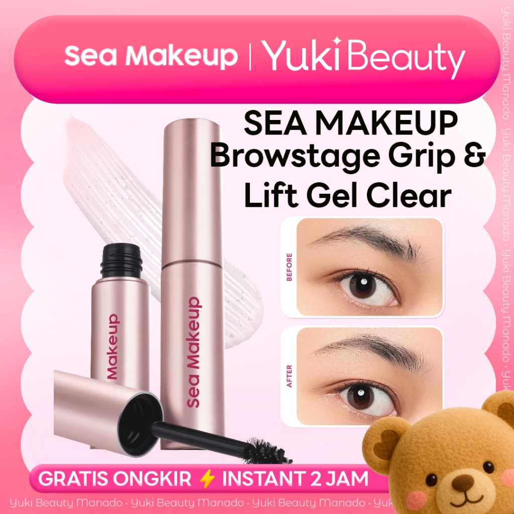 YUKI Manado • SEA MAKEUP  Browstage Grip & Lift Gel Clear Browcara Alis