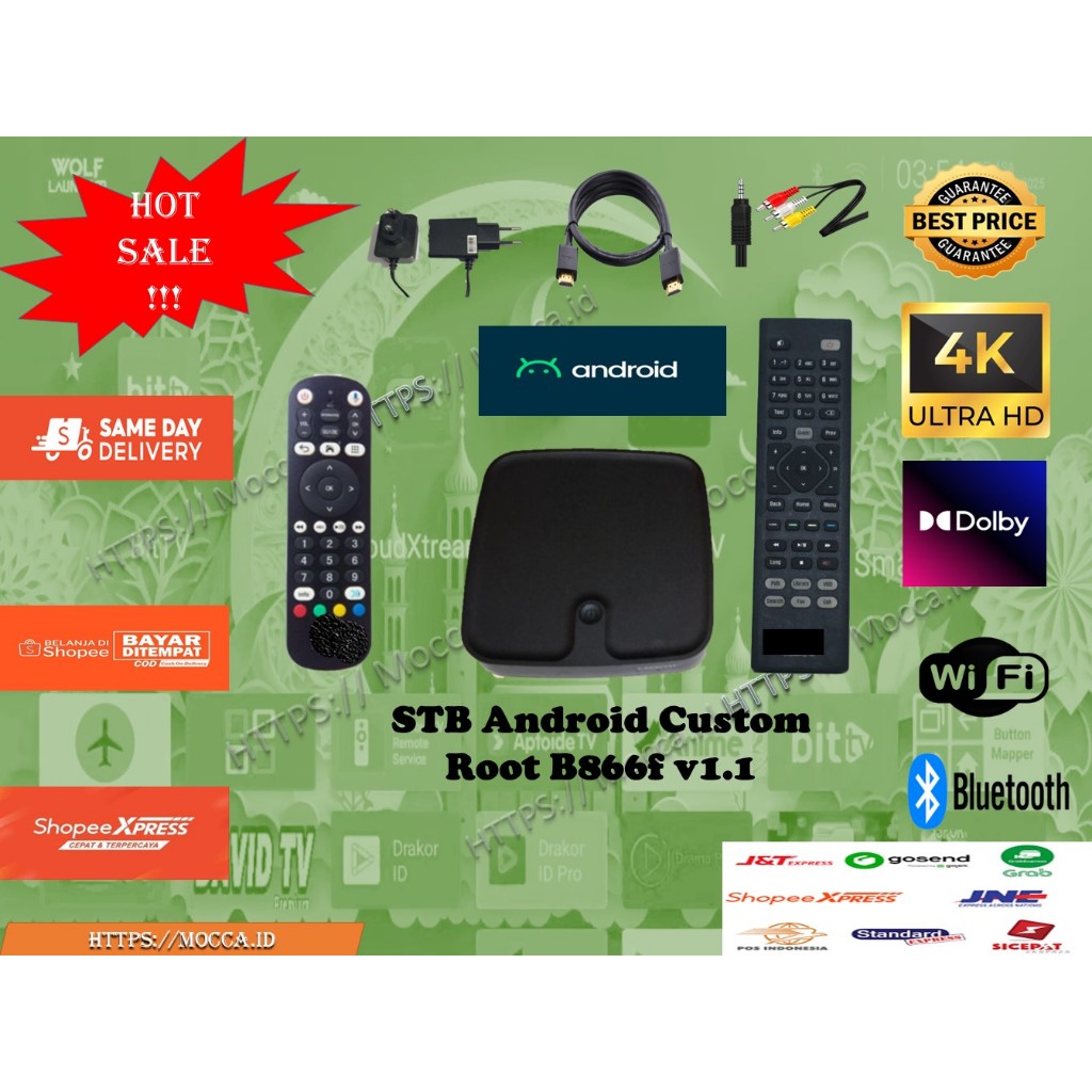 STB Android 11 X1 Lite siap pakai 4K