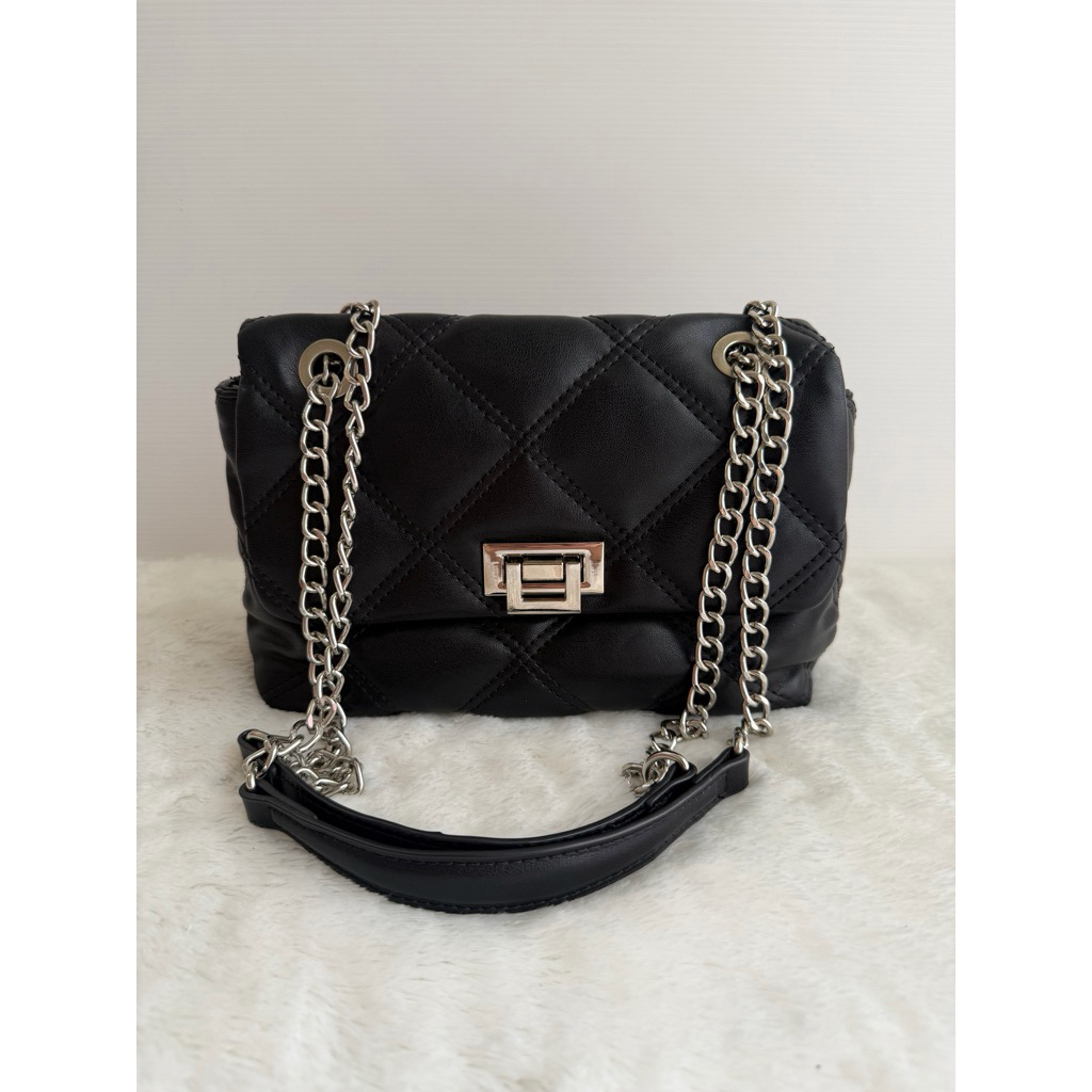 PRELOVED - STRADIVARIUS QUILTED CONVERTIBLE BAG