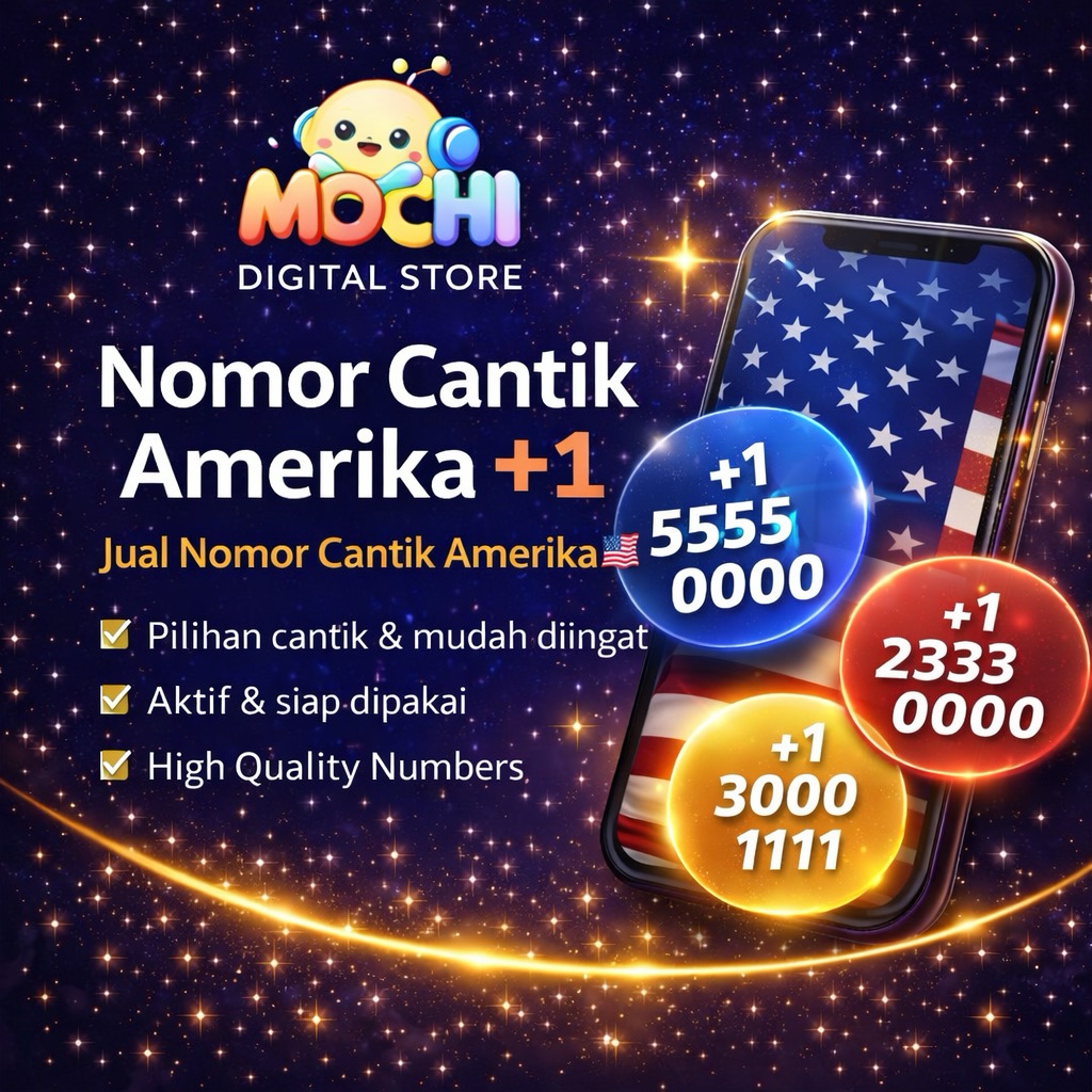 Nomor Cantik Amerika Aktif Siap Digunakan