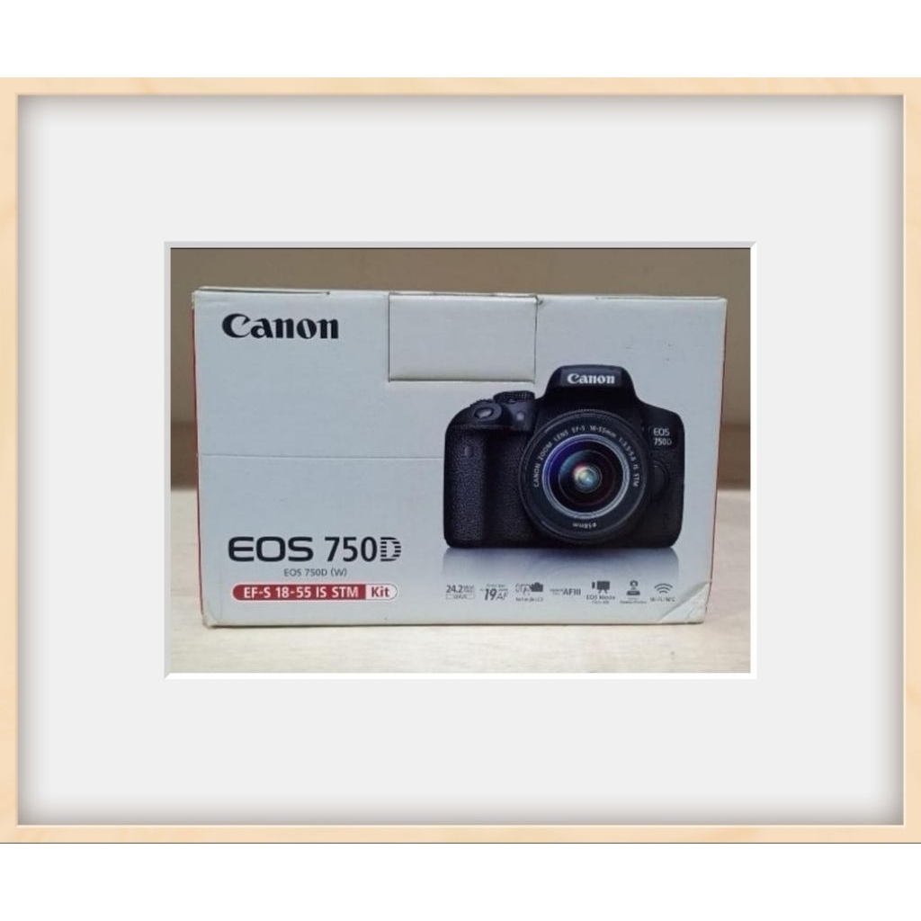 Dus Camera Canon 750D / Box untuk kamera Seken 750D