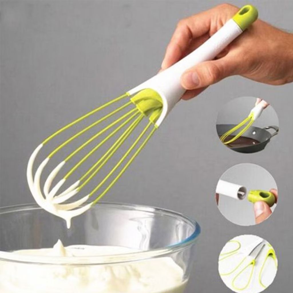 Pengocok Telur Manual Berputar Mixer Krim Telur Tangan Blender Masak Alat Dapur Alat