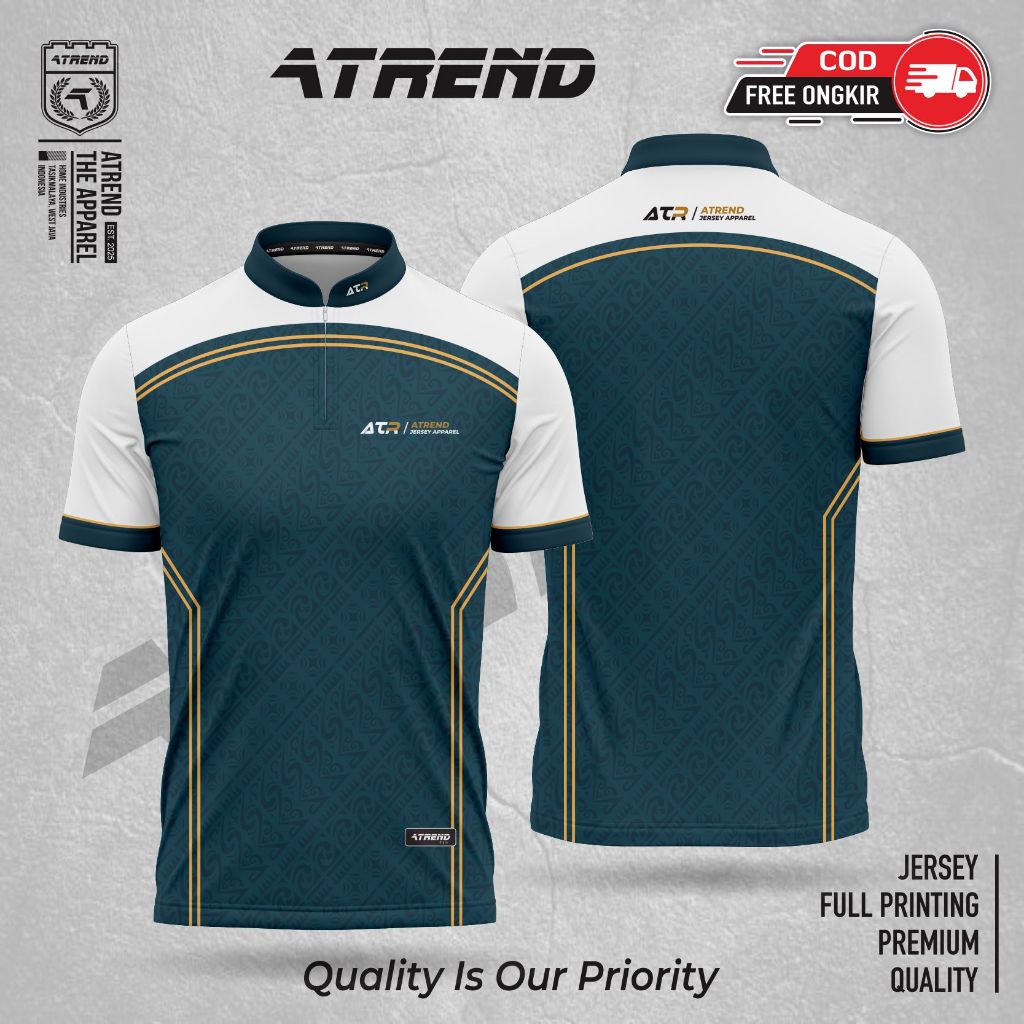 ATREND AT231 // JERSEY ISLAMI // BAJU KOKO LEBARAN// KAOS MUSLIM TANGAN PENDEK