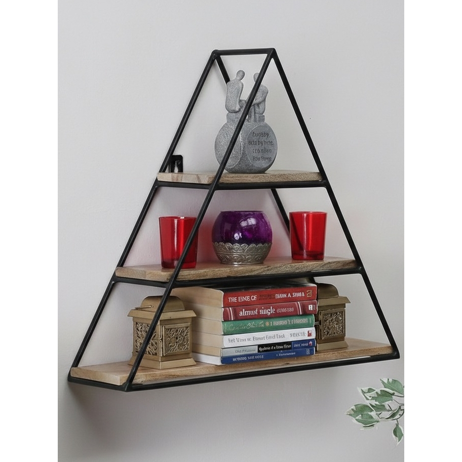 RAK DINDING BESI DEKORASI INDUSTRIAL STYLE MINIMALIS / RAK BUKU