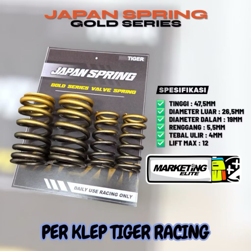 Per klep Tiger Japan spring Per klep racing PNP GL MP Tiger Japan spring