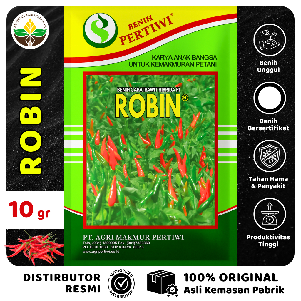 Benih Cabai Rawit ROBIN 10 gr Pertiwi