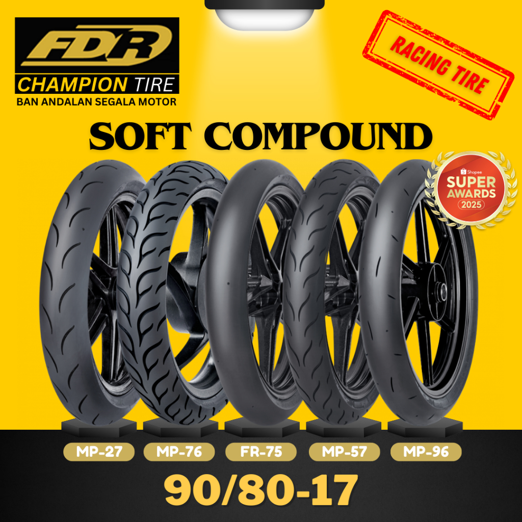 [READY COD] BAN FDR SOFT COMP SPORT MP27 MP76 MP57 MP96 SPORT FR75 ( 90/80-17 ) / BAN RACING FDR MP2