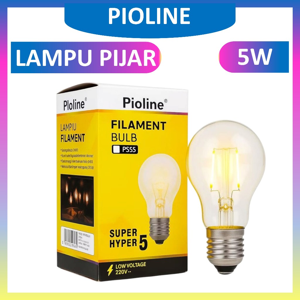Lampu Pijar/fillament 5 Watt – Termurah, Hemat Energi, Terlaris Cocok untuk Penghangat Ayam