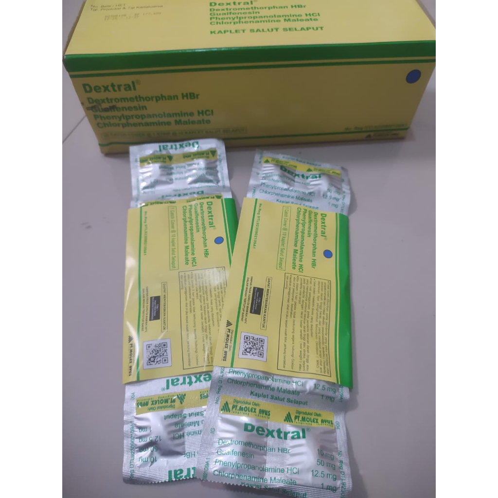 Dextral Obat Batuk Dan Pilek 1 Strip 10 Kaplet