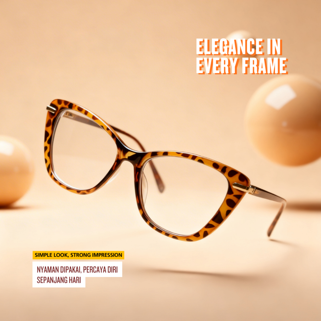 Oriana Eyewear Frame Kacamata Minus / Frame Kacamata Optik / Frame Cat Eye - 9012
