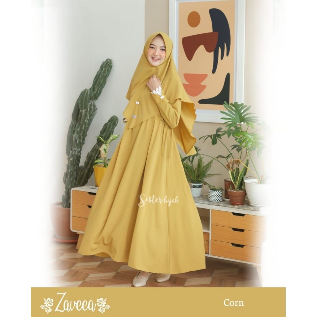 Zaveea Dress Set Khimar PROMO CLEARANCE 99K
