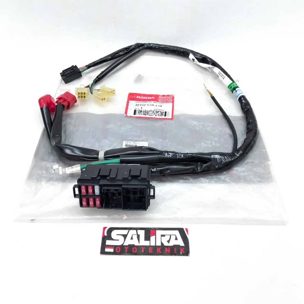 Sub Harness Batery Kabel Aki Kabel Baterai Kabel Sekring Motor Vario 125 150 LED Orisinil Honda AHM 