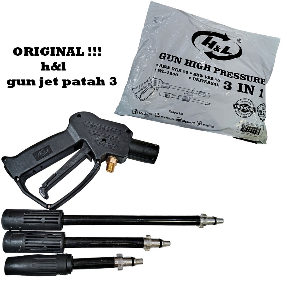 H&L Alat semprot Steam air Gun stik jet cleaner Gun For High Pressure