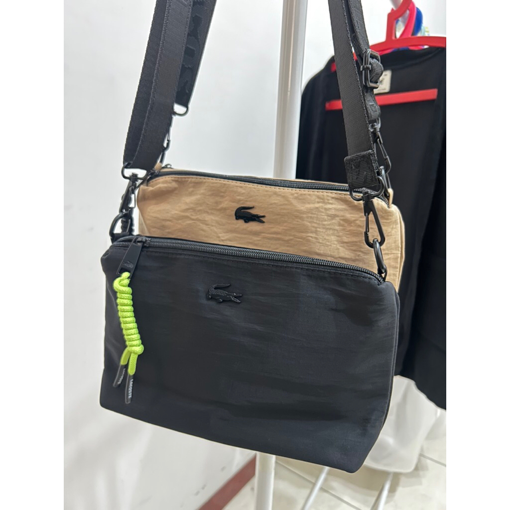 NEW - Lacoste Bag (FREE BAGCHARM) | Tas wanita selempang tas bahu tas travelling