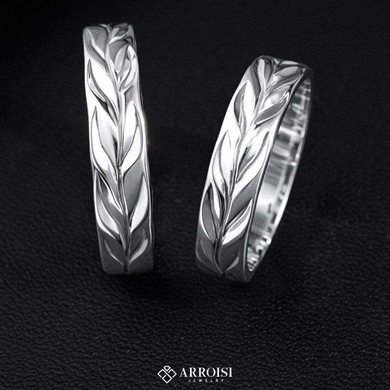 Arroisi Jewelry Cincin Nikah Palladium - Cincin Tunangan PAlladium (0016)