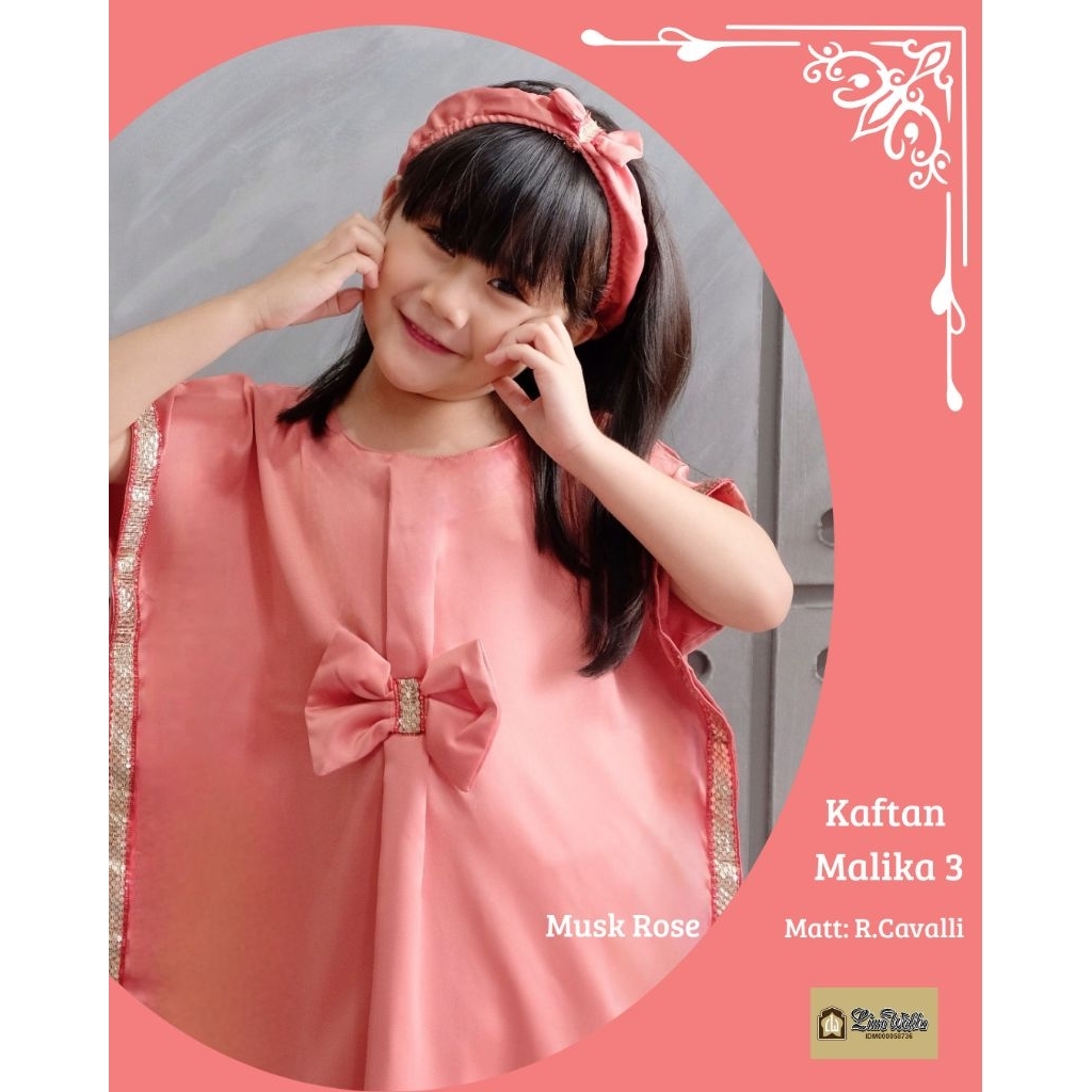 Kaftan anak perempuan 2-8 tahun kaftan anak lebaran premium
