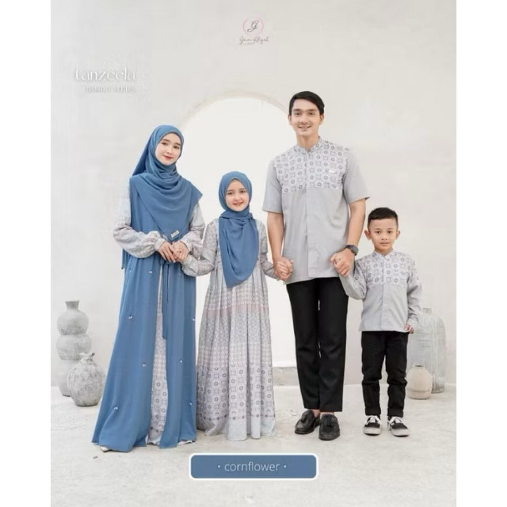 [4pcs]SARIMBIT GERAI ALIYAH BAJU MUSLIM FAMILY