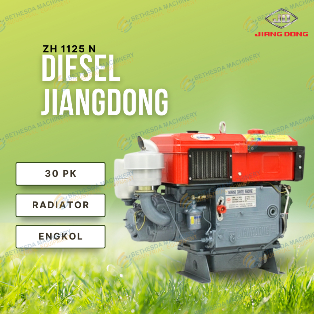 Mesin Diesel Manual 30 Pk Engkol / JiangDong Radiator ZH 1125 N