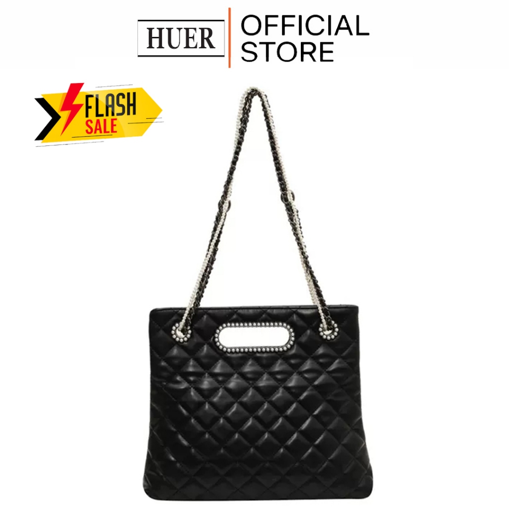 HUER ~ Tas Wanita Spica Quilted Shoulder Bag 9536-477 #8195