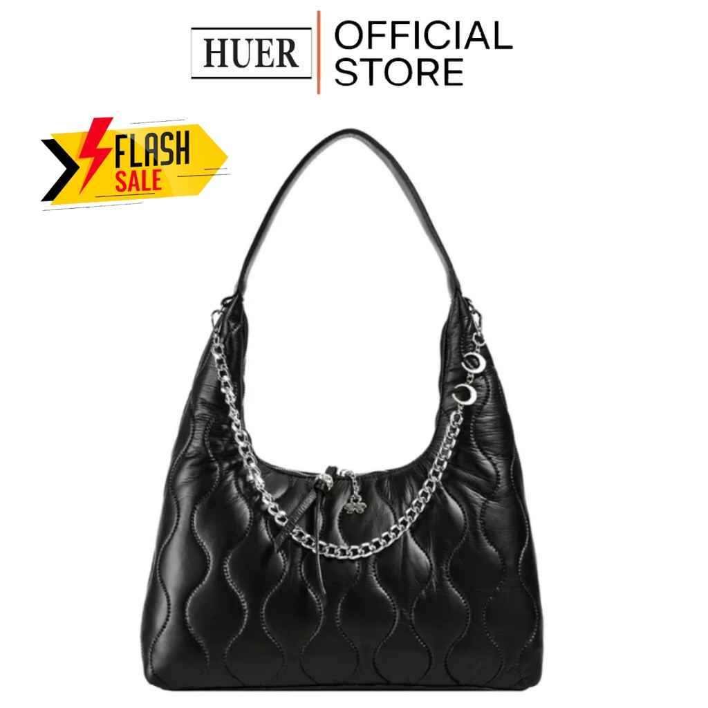 HUER ~ Tas Wanita Seova Quilted Hobo Bag 9536-485 #7495