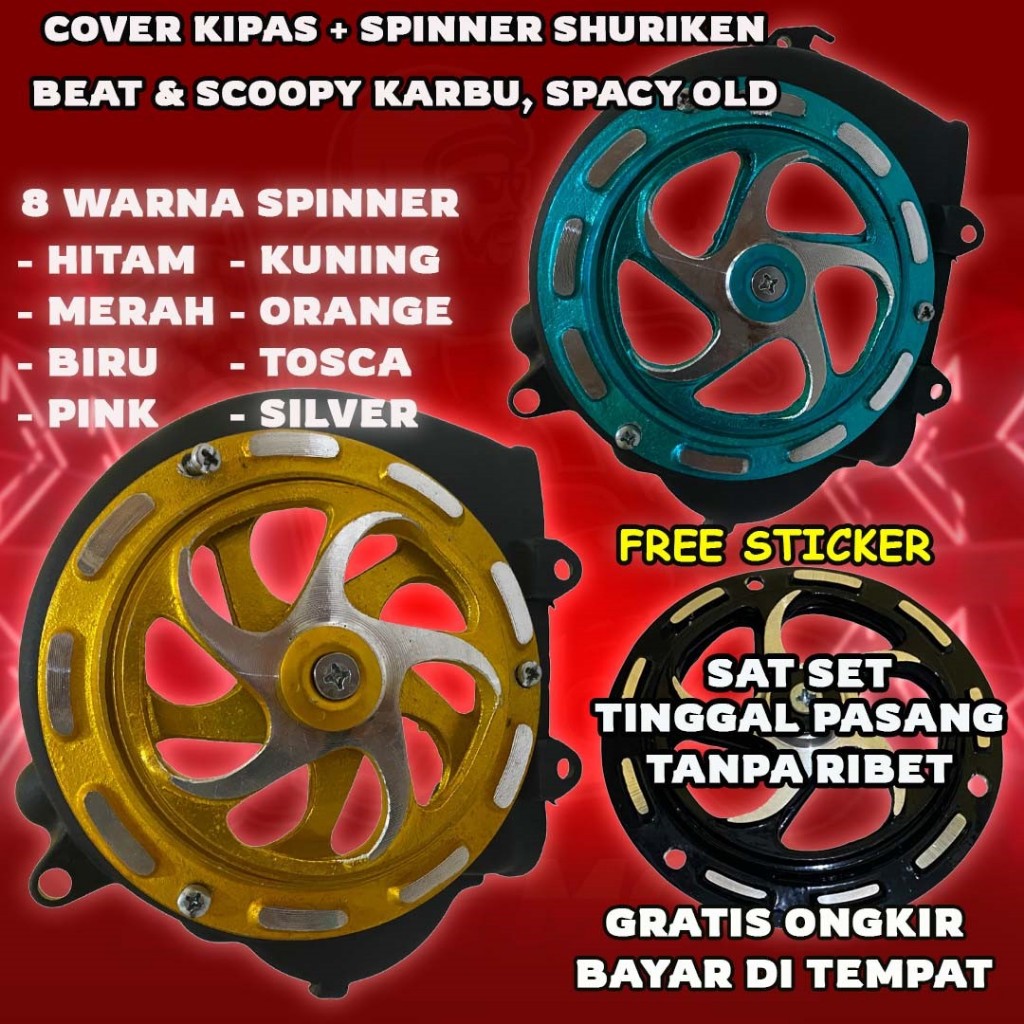 [PROMO] SPINNER BEAT KARBU TUTUP KIPAS BEAT KARBU SPINNER SHURIKEN BEAT KARBU TUTUP KIPAS SCOOPY KAR