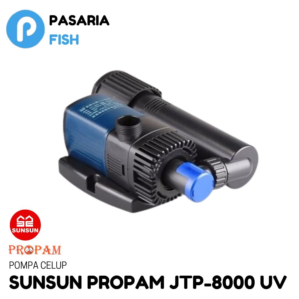 SUNSUN PROPAM JTP8000UV/JTP 8000 UV lph liter per jam Pompa Celup Kolam Ikan Rendah/Hemat Daya/Watt