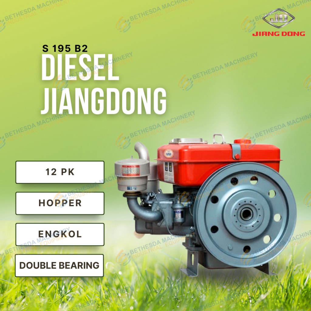 mesin penggerak / solar diesel 12 PK Jiangdong S 195 hopper 16HP