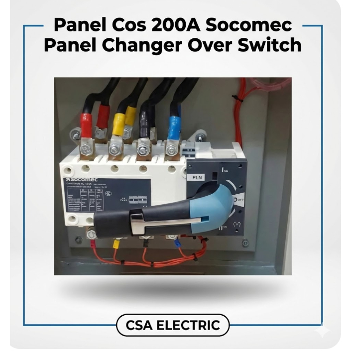 Panel Change Over Switch (COS) 200A Socomec Original - Siap Pakai