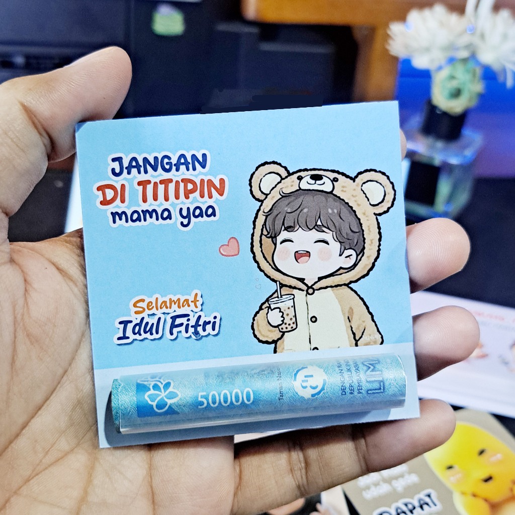 Amplop Lebaran Lucu Aesthetic & Unik Bisa Custom Gambar & Nama