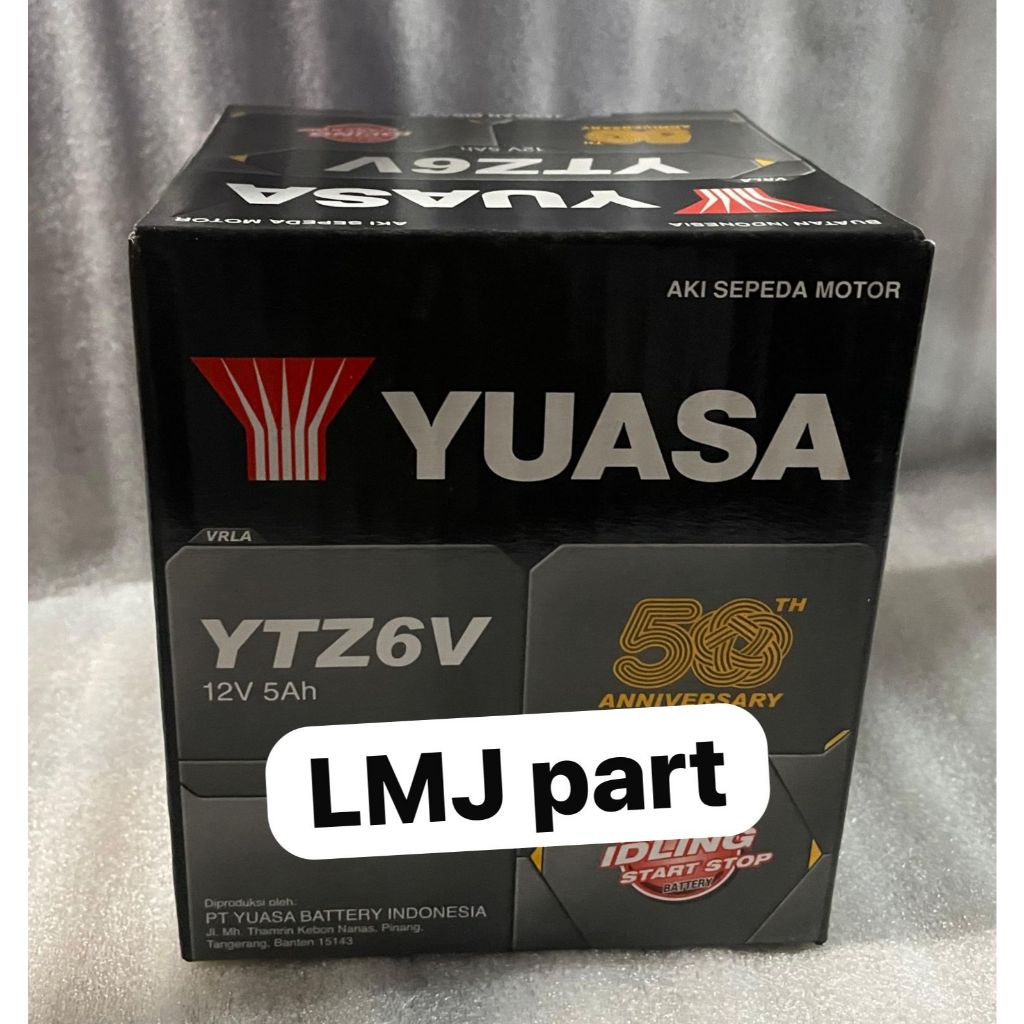 AKI YUASA YTZ6V ACCU AKI BATTERY AKI KERING 12V 12 V YUASA