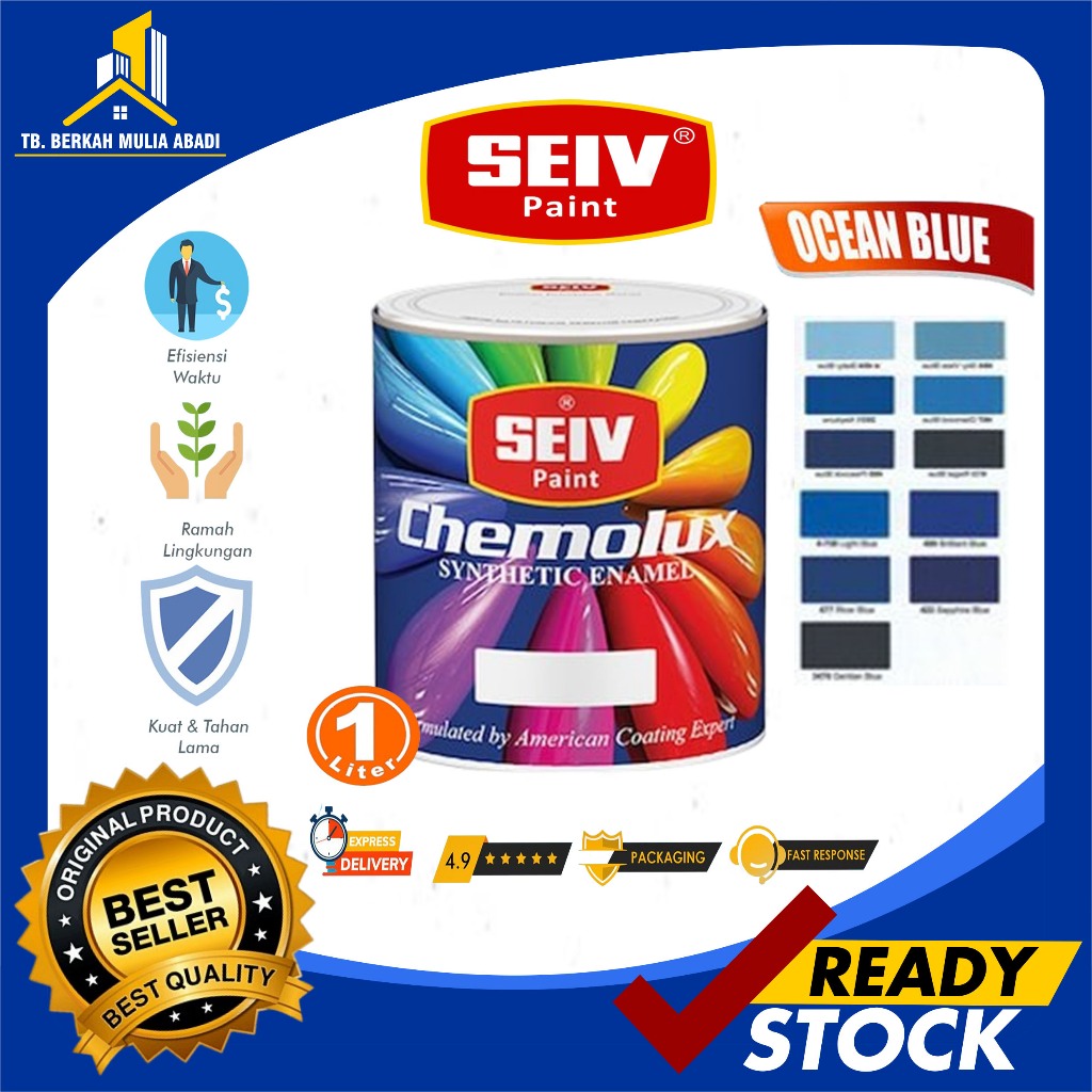 CAT SEIV CHEMOLUX CAT BESI & KAYU TAHAN LAMA