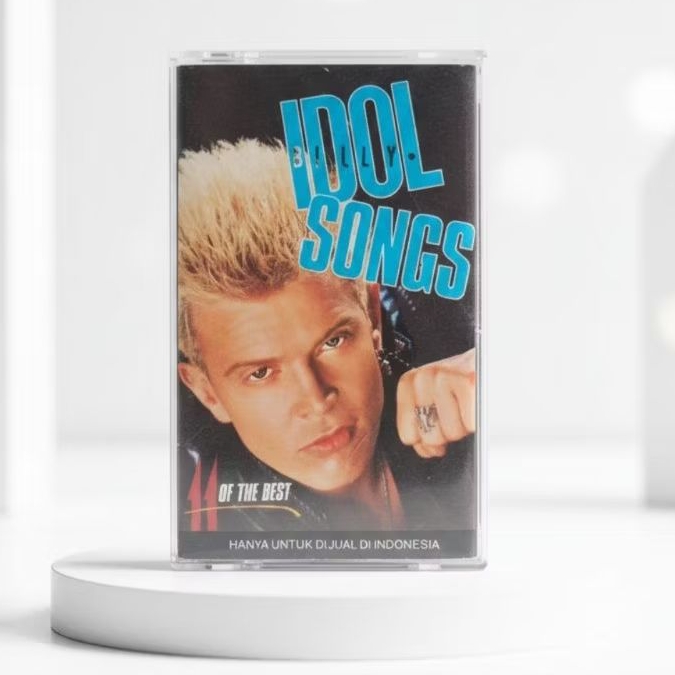 Kaset Billy Idol - 11 Of The Best (Cover Dalam Ada Bercak Noda Bekas Jamur / Pita Bagus)