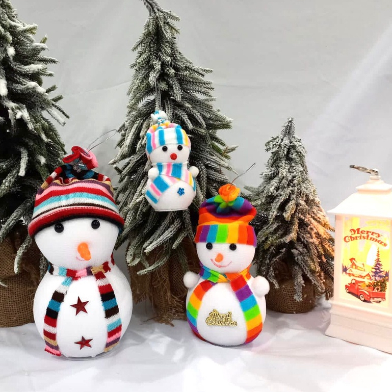 Boneka Natal Hiasan Pohon Natal Boneka Snow