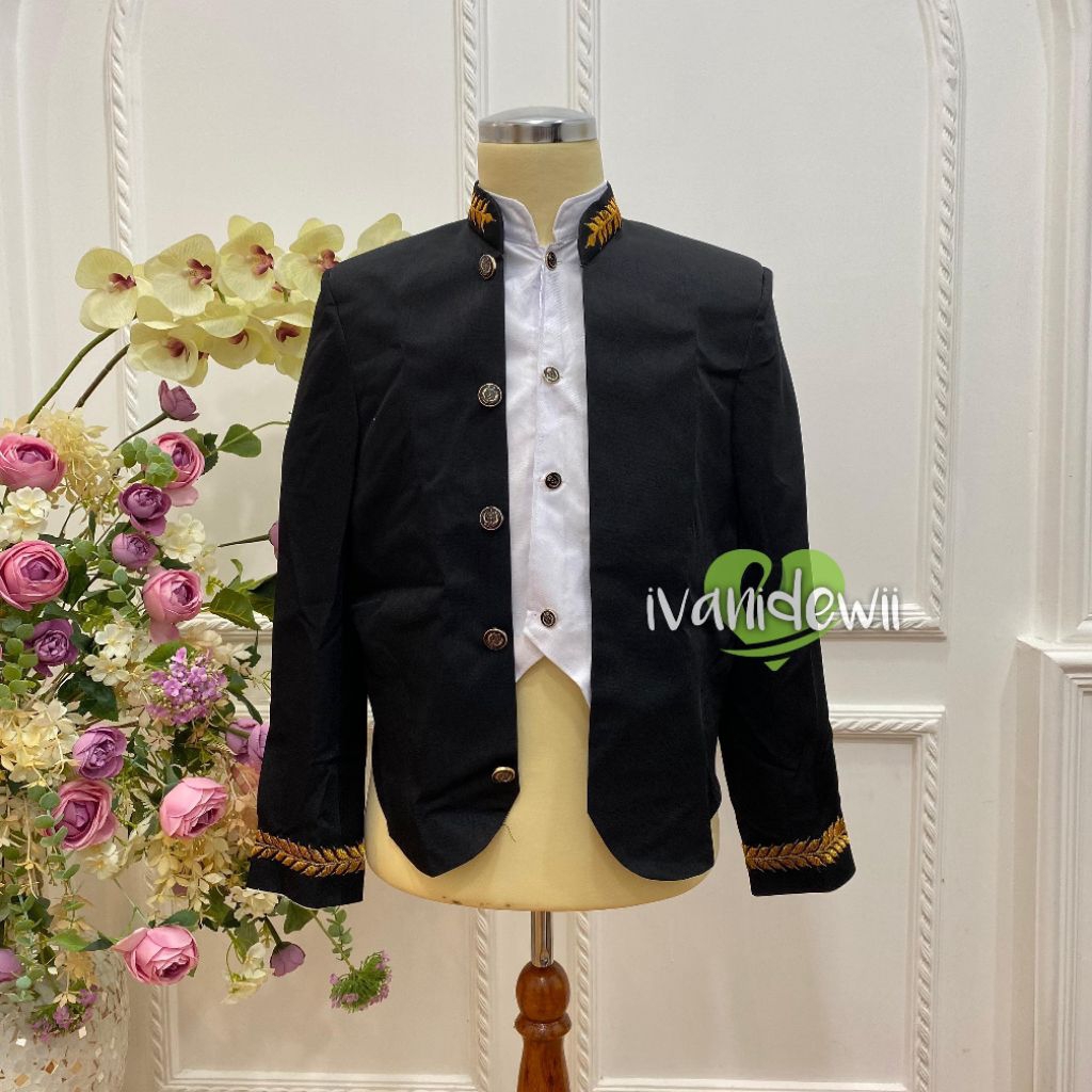 Beskap Pres - Beskap Premium Bahu Tegak | Beskap Bordir Solo/Sunda/Hewes/Jogja