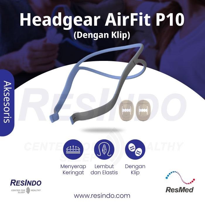 Headgear AirFit P10 Mask ResMed Tali Pengganti untuk Masker CPAP