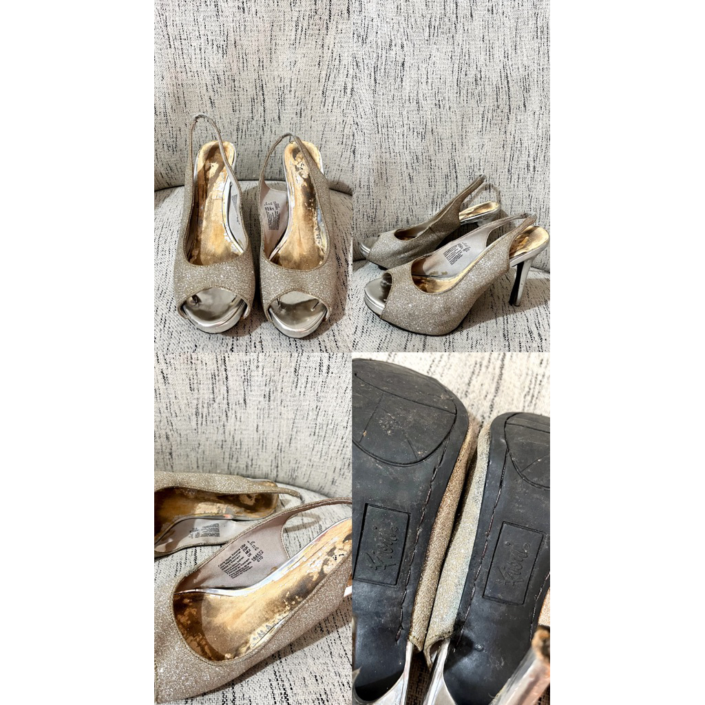 ORI Fiomi Payless Sendal Heels Pesta Wanita hak 7cm