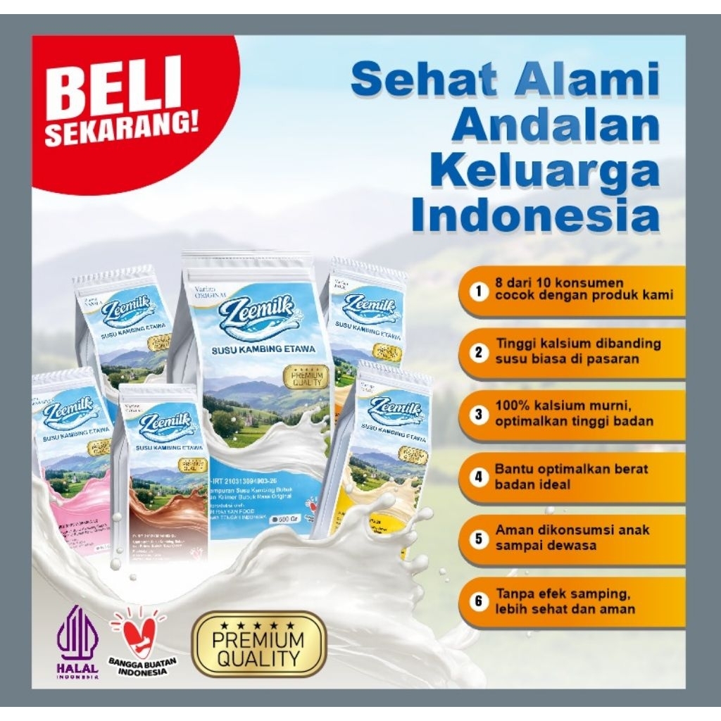 PROMO ZEENMILK SUSU KAMBING ETAWA TERLARIS