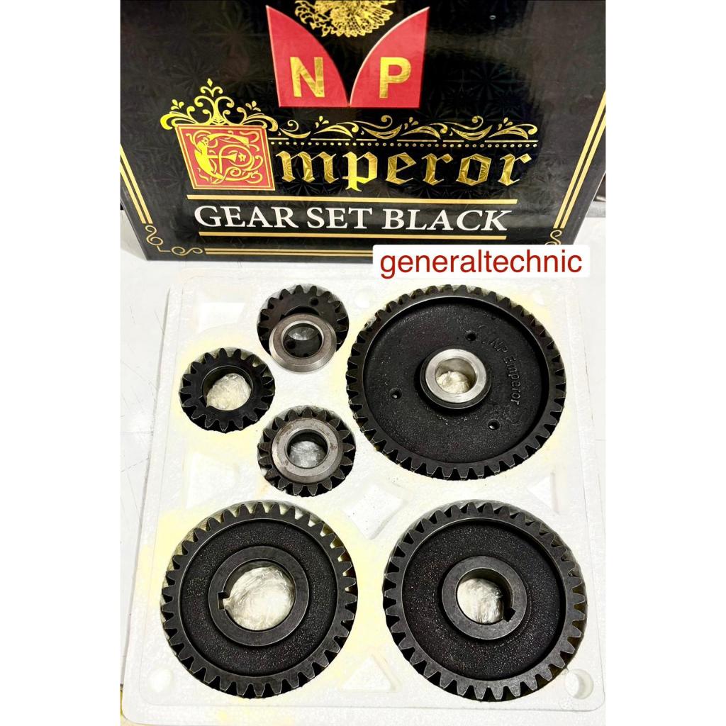 Gear Set S195 NP Emperor Black Bevel Gear Set Diesel S195 - Diesel S1115 Gear Set Gigi Miring
