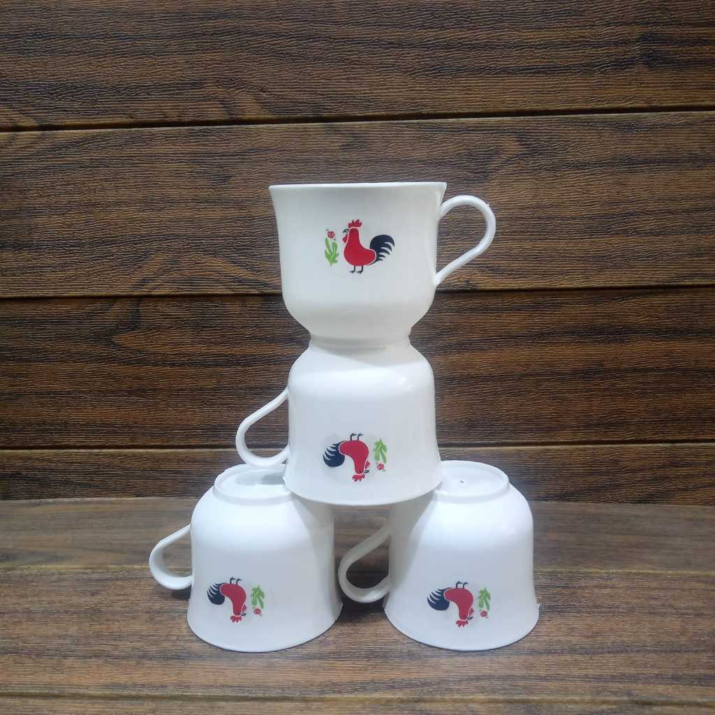 CANGKIR PLASTIK AYAM JAGO / GELAS PLASTIK CAP AYAM JAGO / cangkir KOPI PLASTIK